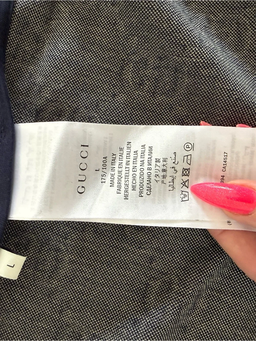 Gucci Navy GG Zip-Up Track Jacket with Red Stripe